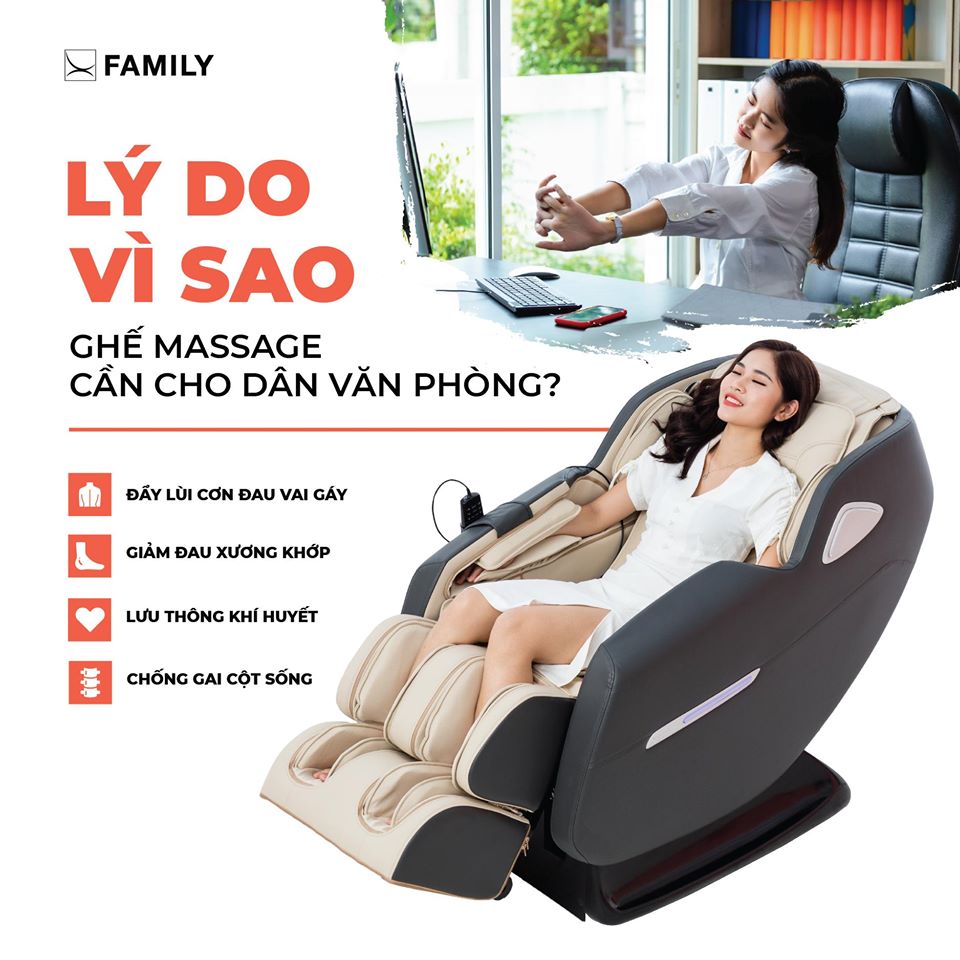 Ghế massage dành cho dân văn phòng